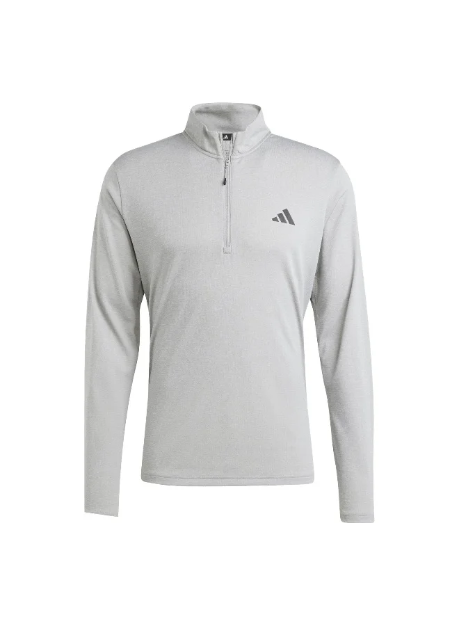 Adidas Adidas Tr-Es 1I4Zip Grey Training Sweatshirts For Men XS