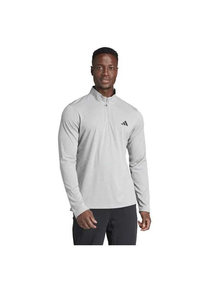 Adidas Adidas Tr-Es 1I4Zip Grey Training Sweatshirts For Men XS