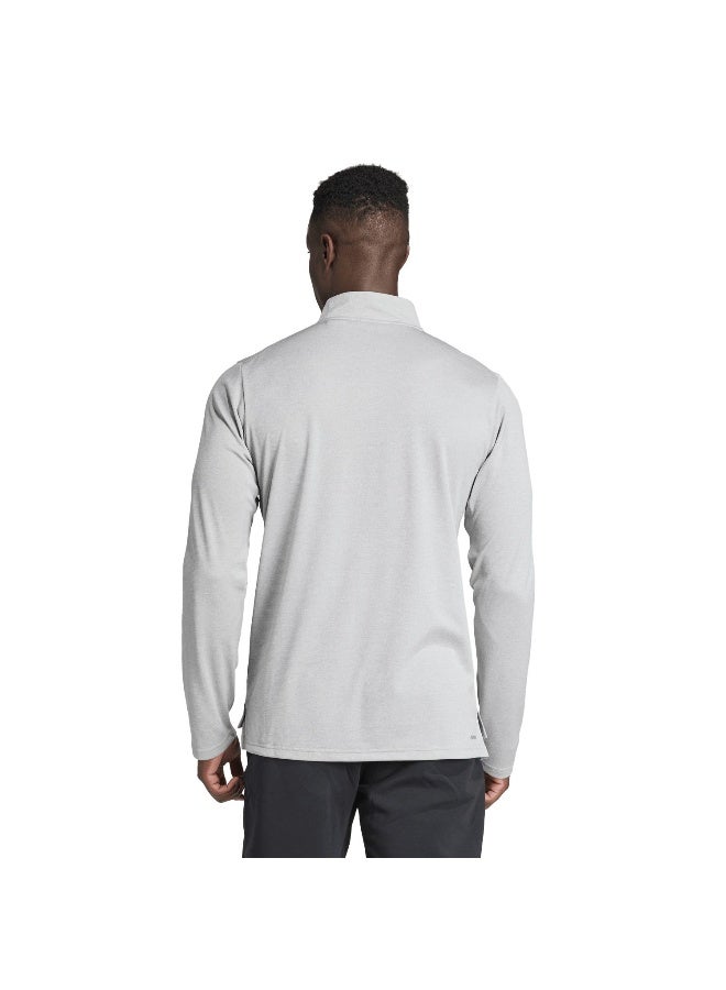 Adidas Adidas Tr-Es 1I4Zip M Grey Training Sweatshirts For Men - Image 4