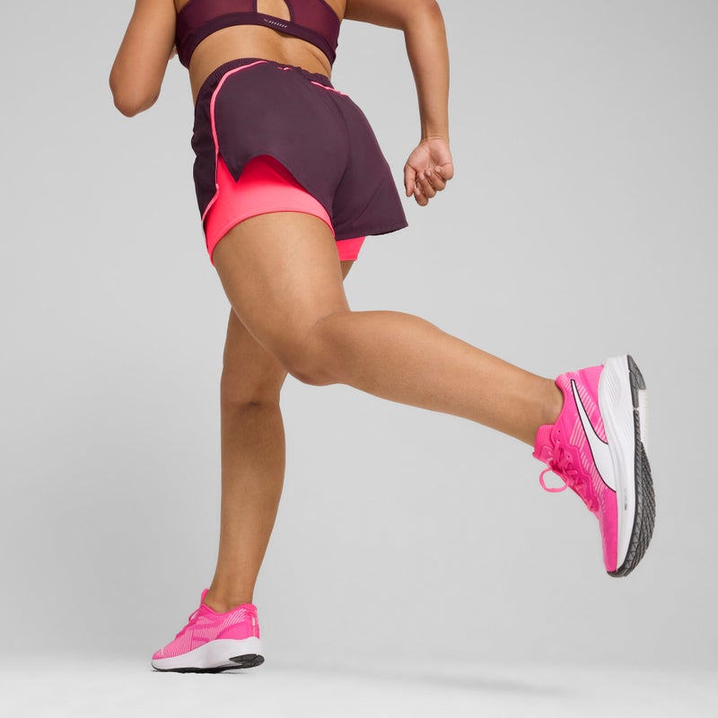 PUMA RUN FAV Velocity Womens Purple 2-in-1 Shorts - Image 4