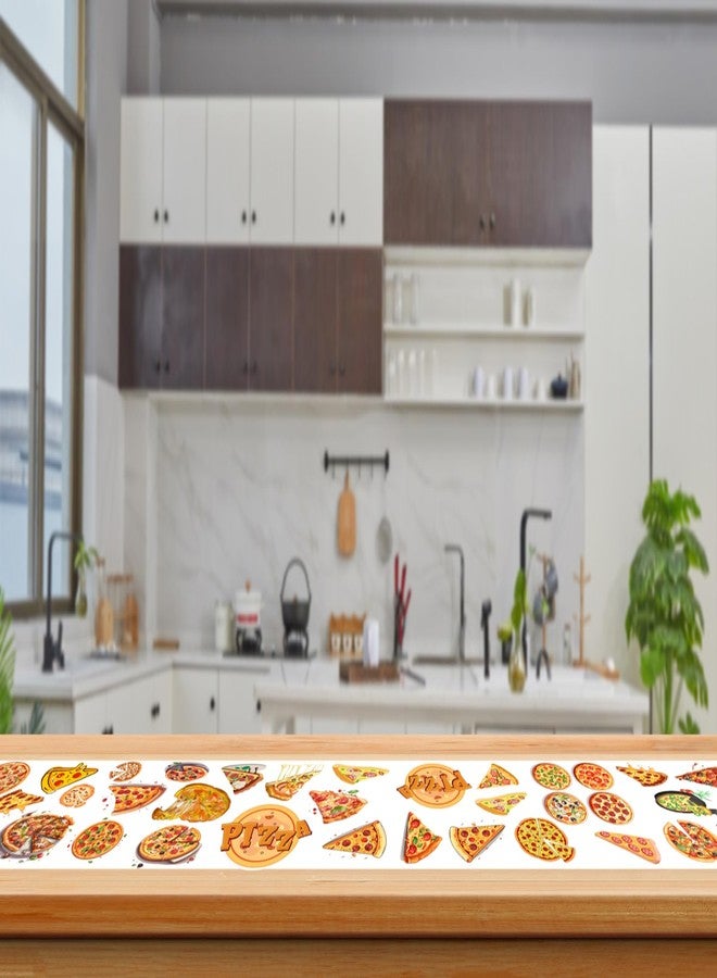 PIBIPAID Pizza Table Runner, Food Pizza Birthday Party Favors Supplies Decorations Table Cover - Image 3