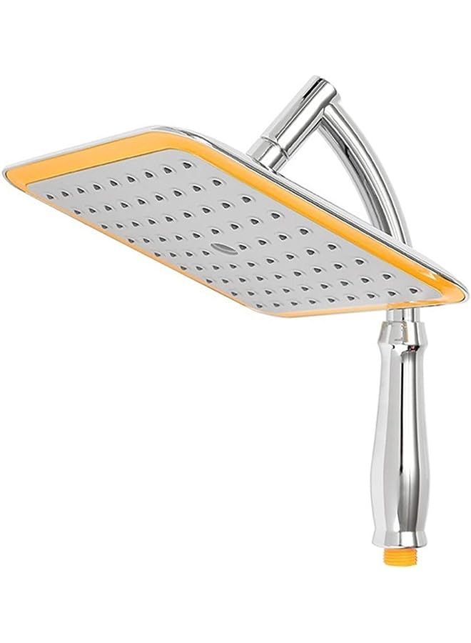 PROMASS 9inch Water Saving Rainfall Shower Head Bath Sprinkler Filter with Shower Arm - One - Image 1