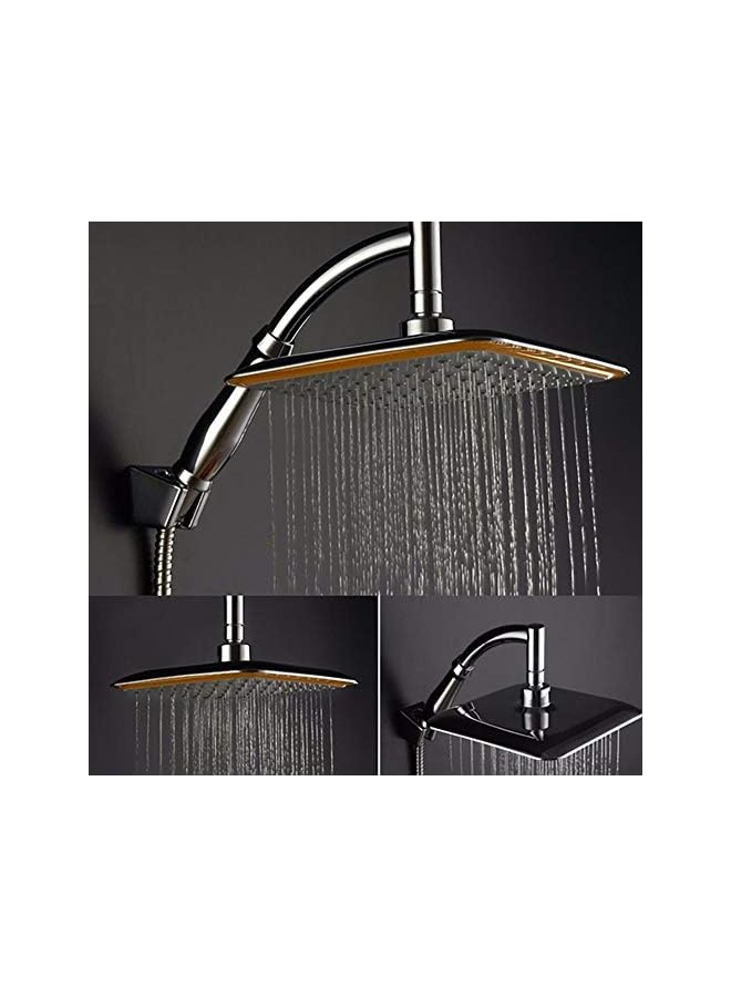 PROMASS 9inch Water Saving Rainfall Shower Head Bath Sprinkler Filter with Shower Arm - One - Image 2