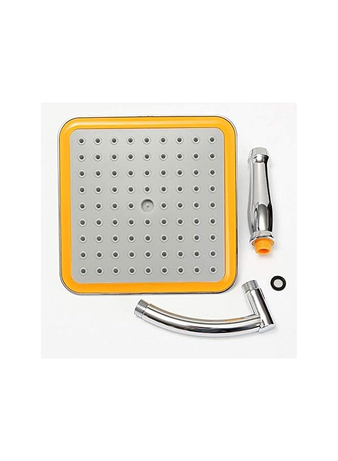 PROMASS 9inch Water Saving Rainfall Shower Head Bath Sprinkler Filter with Shower Arm - One - Image 4