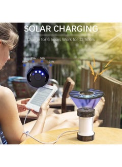 GGEROU Outdoor Camping Light, LED Camping Lantern USB-C Rechargeable Camping Lights Portable Hanging Tent Lights Lamp Black  - Image 4