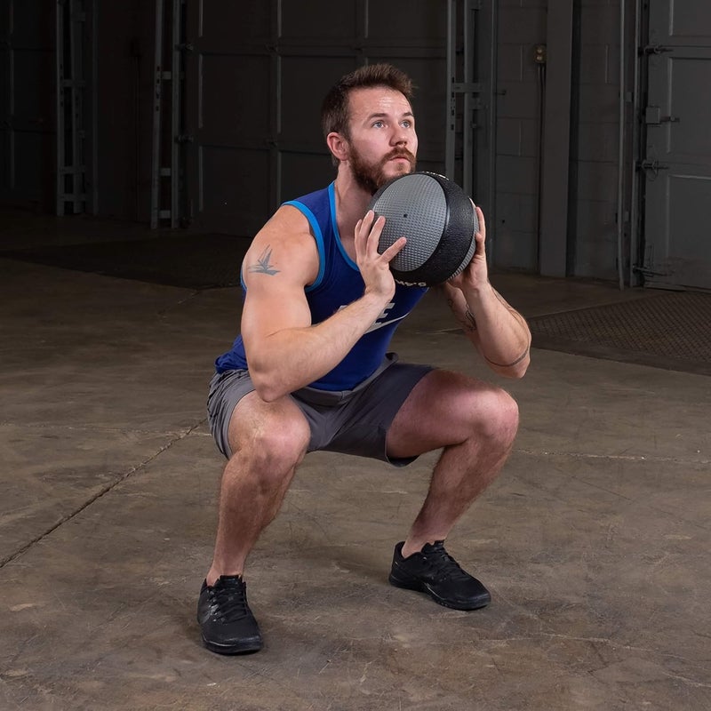 Body Solid Rubber Medicine Ball - Superior Grip, Textured Surface, Adjustable Air Pressure Fitness Balls - Ideal for Cardio and Core Exercise in Home & Gym Workouts - Image 3