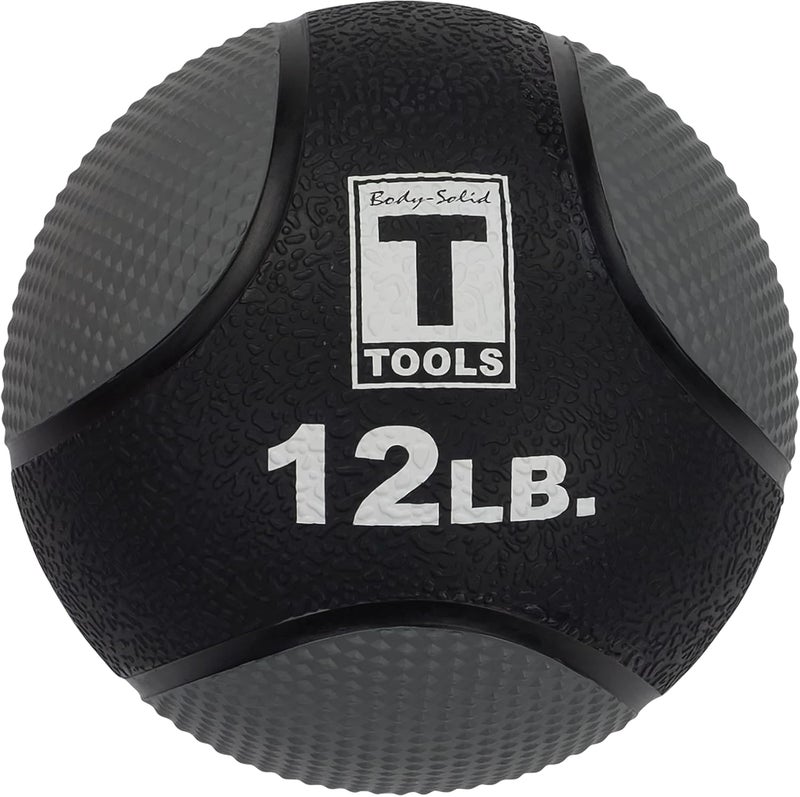 Body Solid Rubber Medicine Ball - Superior Grip, Textured Surface, Adjustable Air Pressure Fitness Balls - Ideal for Cardio and Core Exercise in Home & Gym Workouts - Image 1