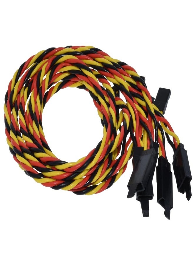 BackBay R/C BackBayRC 20 AWG Twisted Servo Extension Cable with Safety Clip, 100-Strand Servo Wire, Gold Plated Pins, Silicone Insulation, JR-Style Plugs, 45 cm (18 in) 5-Pack - Image 3