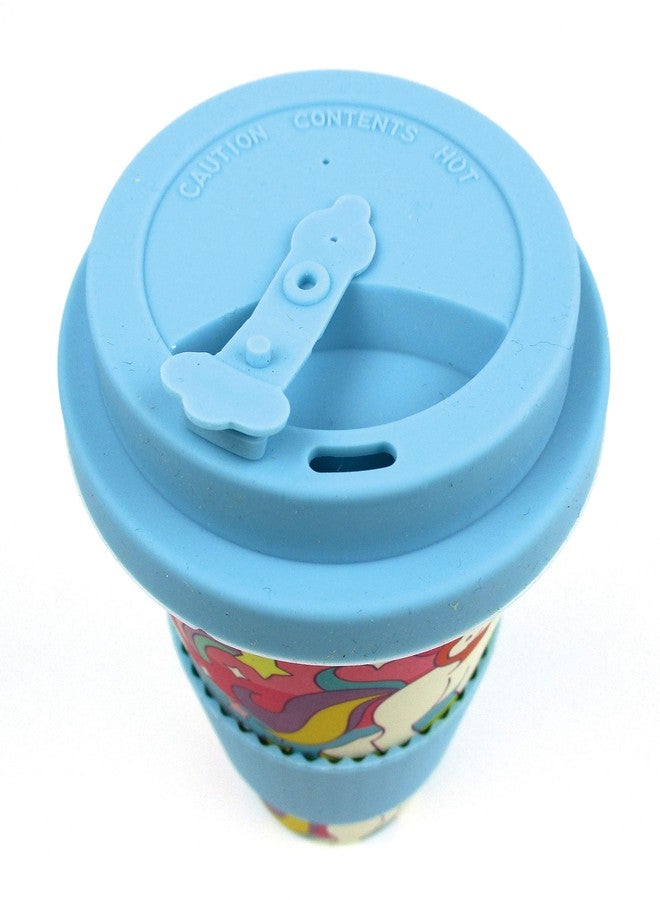 TINYMILLS Eco-Friendly Reusable Plant Fiber Travel Mug with Unicorn Design Gift for Girls Easter Basket Stuffer - Image 4