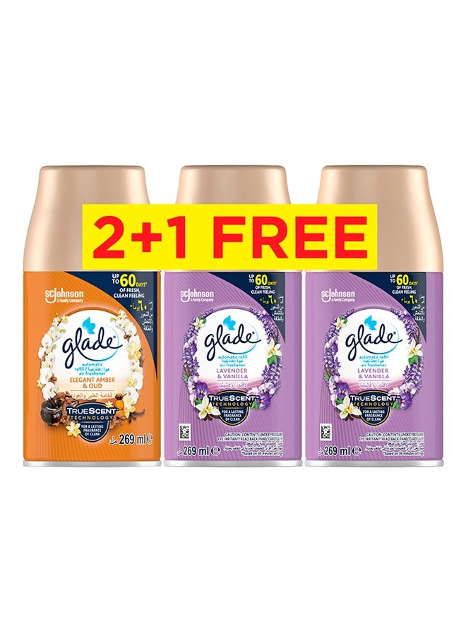 Glade Automatic Refill Air Freshener Assorted 269ml Pack of 3  - Image 1