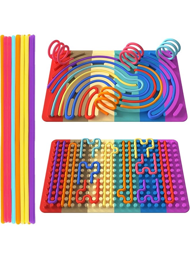 ألعاب فidgets الحسية للأطفال الأولاد الصغار، لوحة نشاط حسية للتوتر والقلق للأطفال المصابين بالتوحد واضطراب نقص الانتباه، لتهدئة التوتر والقلق للأطفال، هدايا للبالغين. - Image 1