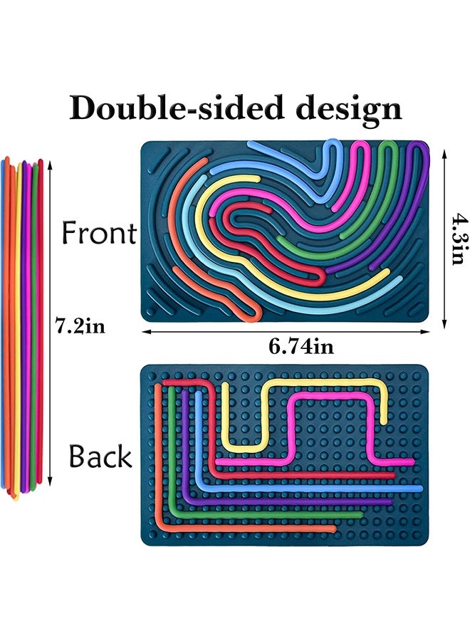 ألعاب فidgets الحسية للأطفال الأولاد الصغار، لوحة نشاط حسية للتوتر والقلق للأطفال المصابين بالتوحد واضطراب نقص الانتباه، لتهدئة التوتر والقلق للأطفال، هدايا للبالغين. - Image 2