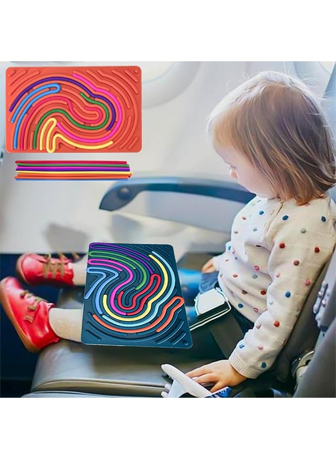 ألعاب فidgets الحسية للأطفال الأولاد الصغار، لوحة نشاط حسية للتوتر والقلق للأطفال المصابين بالتوحد واضطراب نقص الانتباه، لتهدئة التوتر والقلق للأطفال، هدايا للبالغين. - Image 4