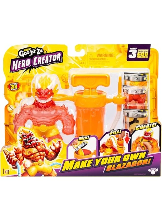 جوو جيت زو أبطال جوجيت زو صانع الأبطال | اصنع شخصية بلازاجون الخاصة بك | لعبة حركة قابلة للتمدد مليئة بالجِل | طقم لعب إبداعي للأطفال لصنع أبطالهم - Image 1