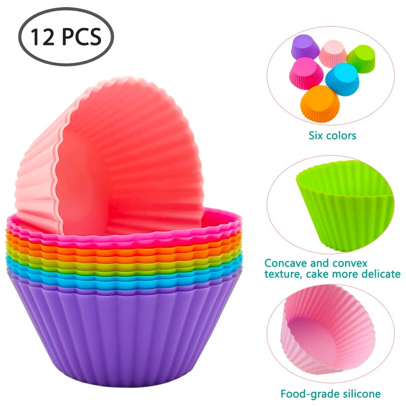DaKuan 52 PCS Bento Box Lunch Box Kit  DaKuan Bento Box Accessories 12pcs Silicone Cupcake Liners with 40pcs Food Picks - Image 5