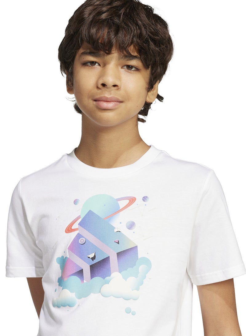Adidas Youth All Day I Dream About Graphic T-Shirt  - Image 4