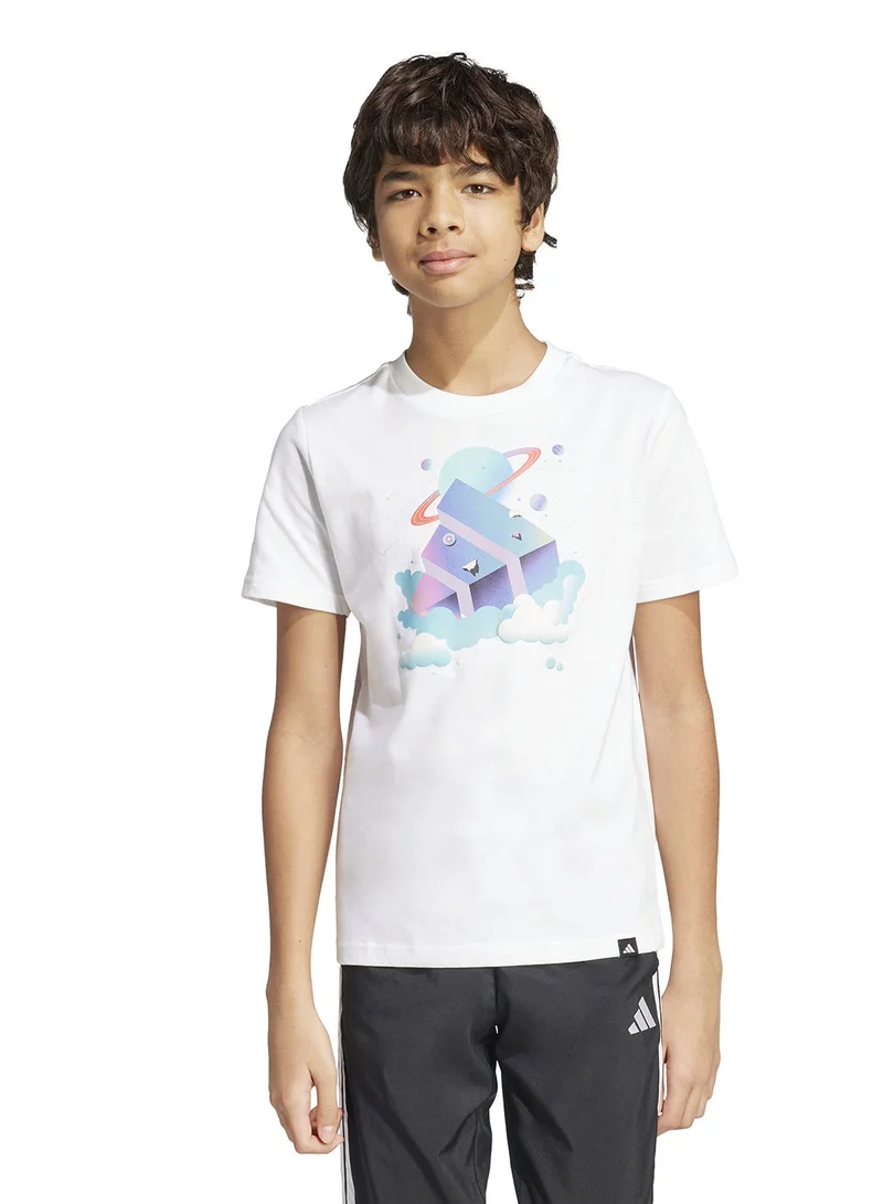 اديداس تيشيرت جرافيك "أحلم طوال اليوم" للشباب