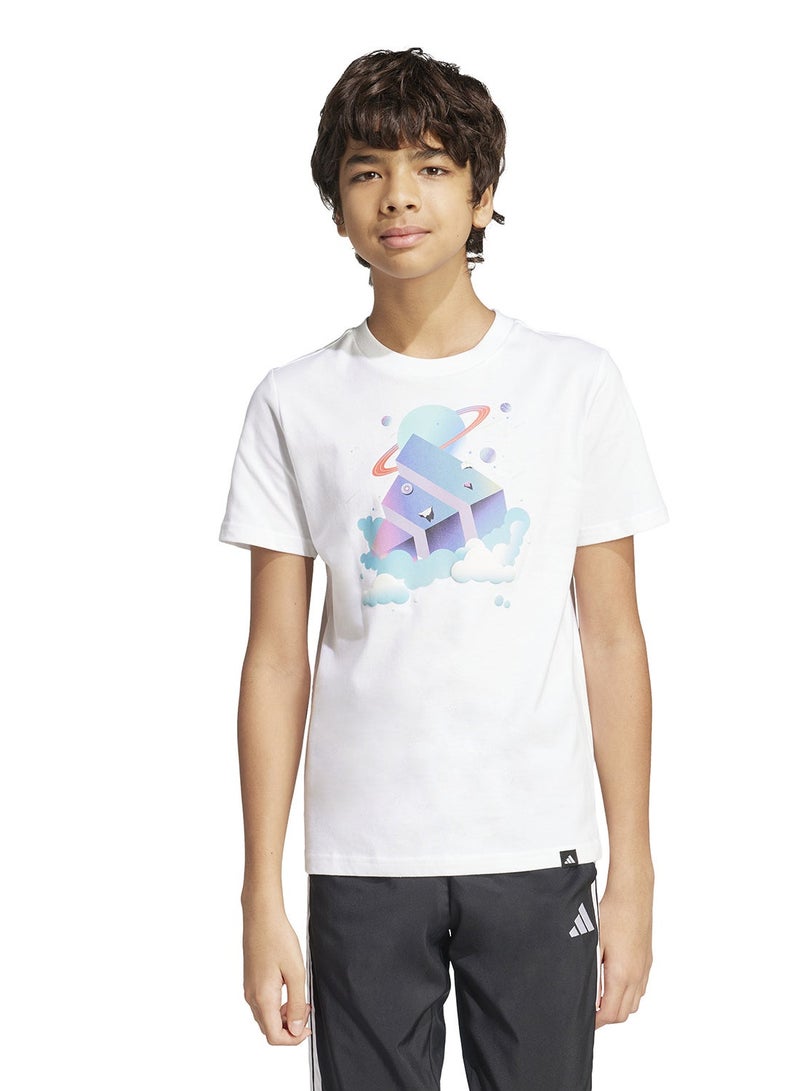 اديداس تيشيرت جرافيك "أحلم طوال اليوم" للشباب - Image 1