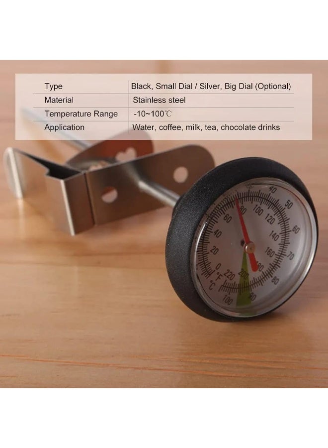 Stainless Steel Coffee Thermometer 0~100℃ — Precise Temperature Probe for Coffee Pots, Milk Frothers, and Hot Drinks, Ideal for Kitchens, Cafés, and Barista Use - Image 3