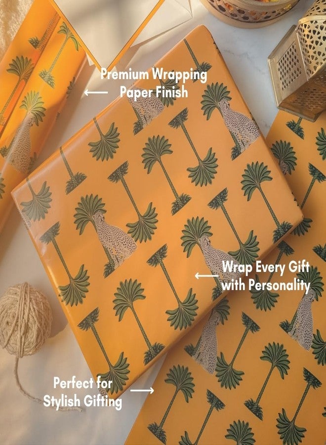 Be Stories The Charismatic CheetahColorful Design Wrapping/Laminated Art Paper sheet 100 GSM for Gift Packing for all occasions like wedding and Rakshabhandhan, 28 inches x 20 inches of 10-Sheets - Image 2