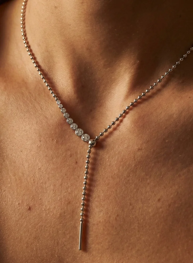 Liu Jo  Liu Jo Delicate Silver Necklace for Women | Best Price UAE