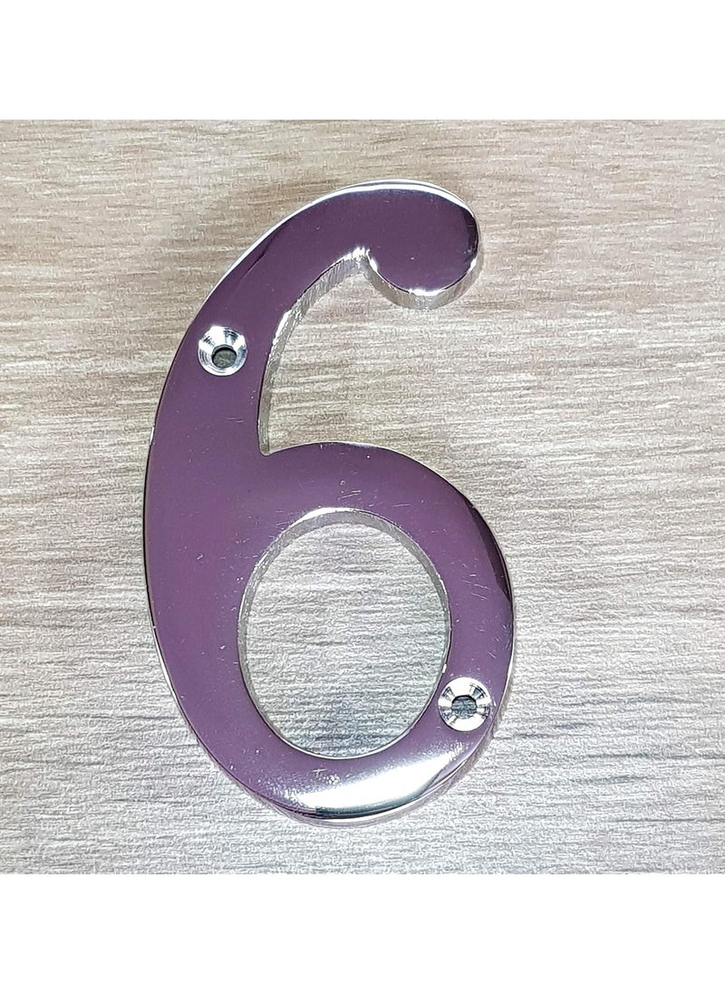ESPLANADE eSplanade 4 Brass House Hotel Door Number Plaque Numeric Numerical Digit 09 6 Six  - Image 3