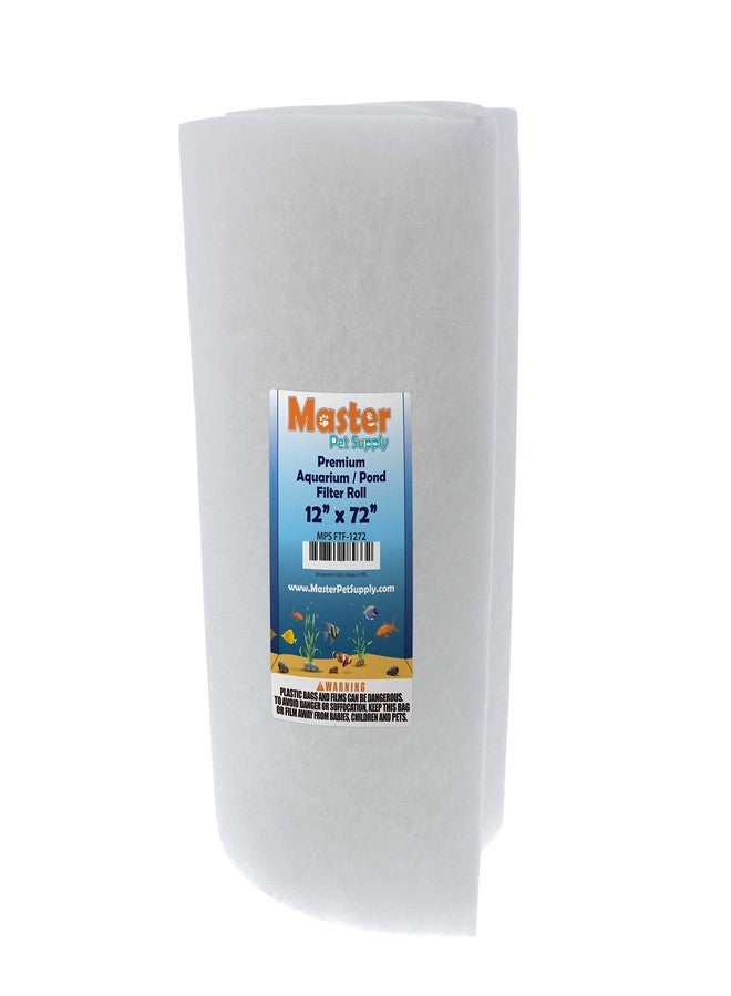 Master Pet Supply Premium Aquarium Filter Pad Roll, Cut to Fit 12" by 72", Micron Fiber Filtration Media for Freshwater, Saltwater Aquariums, Koi Ponds, Fish Tanks, Reefs - Clean Crystal Clear Water - Image 1