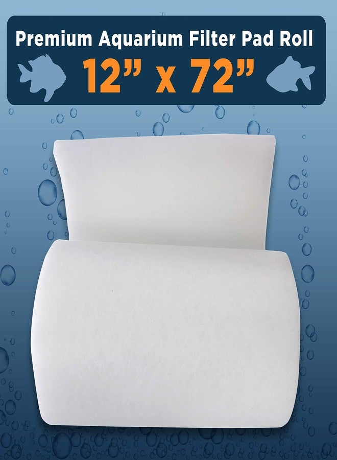 Master Pet Supply Premium Aquarium Filter Pad Roll, Cut to Fit 12" by 72", Micron Fiber Filtration Media for Freshwater, Saltwater Aquariums, Koi Ponds, Fish Tanks, Reefs - Clean Crystal Clear Water - Image 2