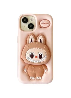 Arabest Labub Phone case, labub Phone case 3D (for iPhone 15Pro) Brown  - Image 1