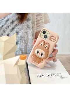 Arabest Labub Phone case, labub Phone case 3D (for iPhone 15Pro) Brown  - Image 2