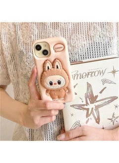 Arabest Labub Phone case, labub Phone case 3D (for iPhone 15Pro) Brown  - Image 3