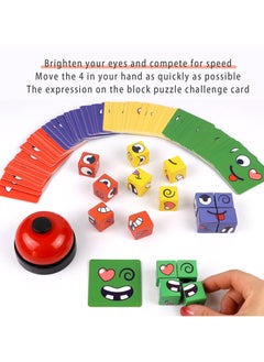YelaJoy Children's Face Expression Cube, Fun Parent-Child Table Games, Early Education Puzzle Block Toys, Educational Desktop Interactive Games  - Image 5