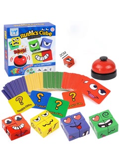 Children's Face Expression Cube, Fun Parent-Child Table Games, Early Education Puzzle Block Toys, Educational Desktop Interactive Games