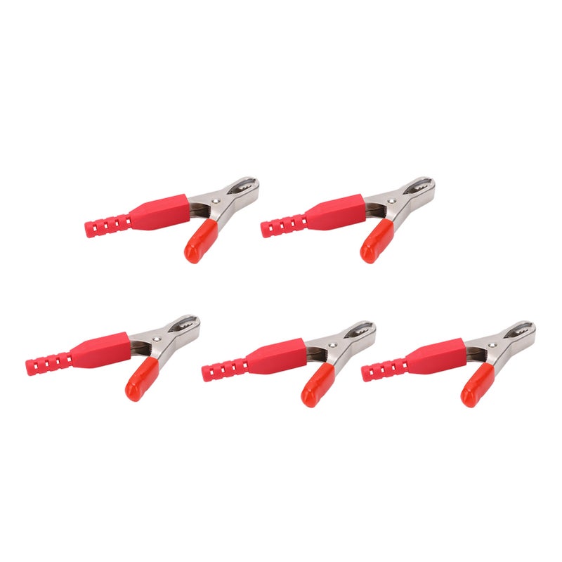 5PCS/Set Battery Safety Testing Clamp Conductive for Electronic Instruments Industrial EquipmentRed - Image 3