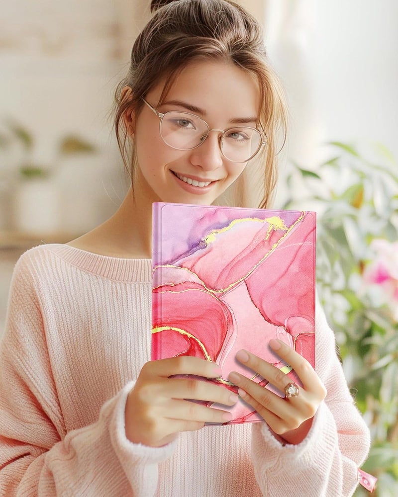 Wazzasoft for iPad 9th/8th/7th/Air 3rd Generation/Pro 10.5 Inch Case with Keyboard Pencil Holder Folio Tablet Cover Women Girls Cute Girly Teens Kawaii Marble Unique Design for Apple 10.2 & 10.5 Inch - Image 3