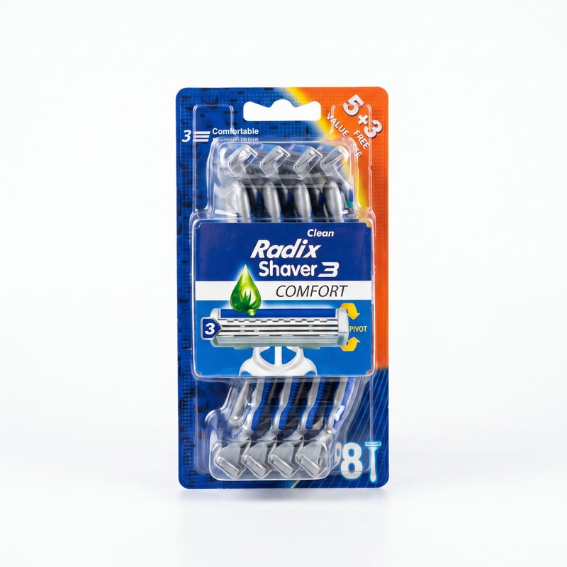 Radix - 3 Blade Shaver Comfort 8 Pieces