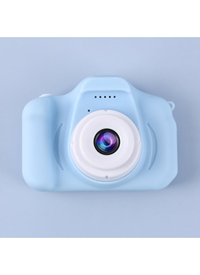 Cat Children's Camera Toy Photographable DSLR Digital Camera HD Boy Girl Baby Gift Camera-Color:X200 Double Photograph-HD Cardless Photograph 2000W Pixel-Blue  - Image 1