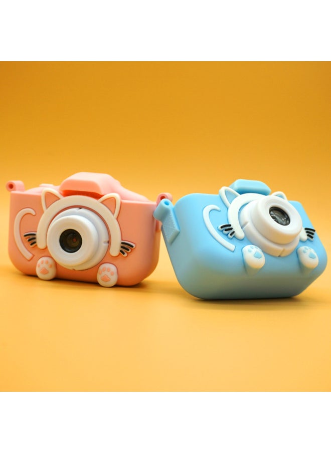 Cat Children's Camera Toy Photographable DSLR Digital Camera HD Boy Girl Baby Gift Camera-Color:X200 Double Photograph-HD Cardless Photograph 2000W Pixel-Blue  - Image 5