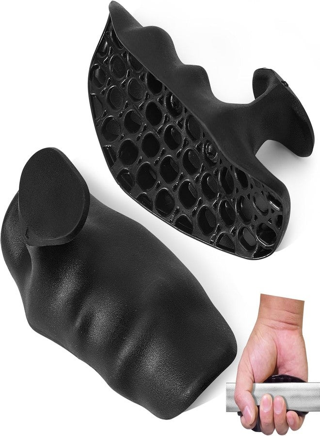 Zephorus Weight Lifting Grips, Gym Gloves with Wrist Support, Anti-Slip Rubber Palm Protector for Deadlifts, Pull-Ups, Strength Training, Dumbbells & Gymnastics - Workout Straps & Hooks (Black) - Image 1