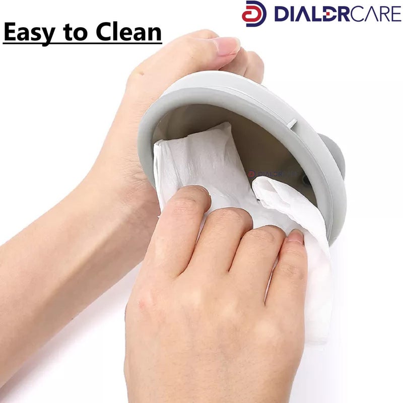 DIALDRCARE جهاز قمع بولي محمول قابل لإعادة الاستخدام للجنسين لحالات الطوارئ للجلوس والوقوف للتبول، مناسب للسفر الخارجي، السيارة، المستشفى، المنزل (رمادي) - Image 5