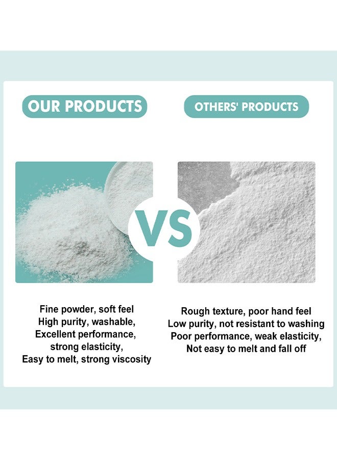 JUE-FISH DTF Powder White Digital Transfer Hot Melt Adhesive DTG Pretreat Powder DTF And DTG Printer DTF Hot Melt Adhesive Powder For All DTF Printers On All Fabric Include T Shirt Jeans Cotton Textile  - Image 4