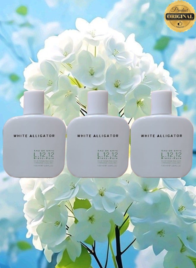 EMYC 3 Pieces White Alligator Perfume 100ML - Image 1