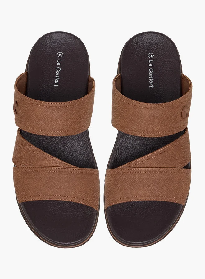 Le Confort Men Textured Slip-On Comfort Sandals