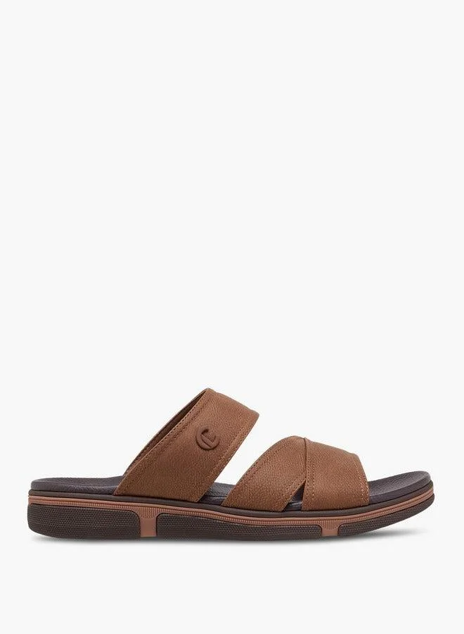 Le Confort Men Textured Slip-On Comfort Sandals