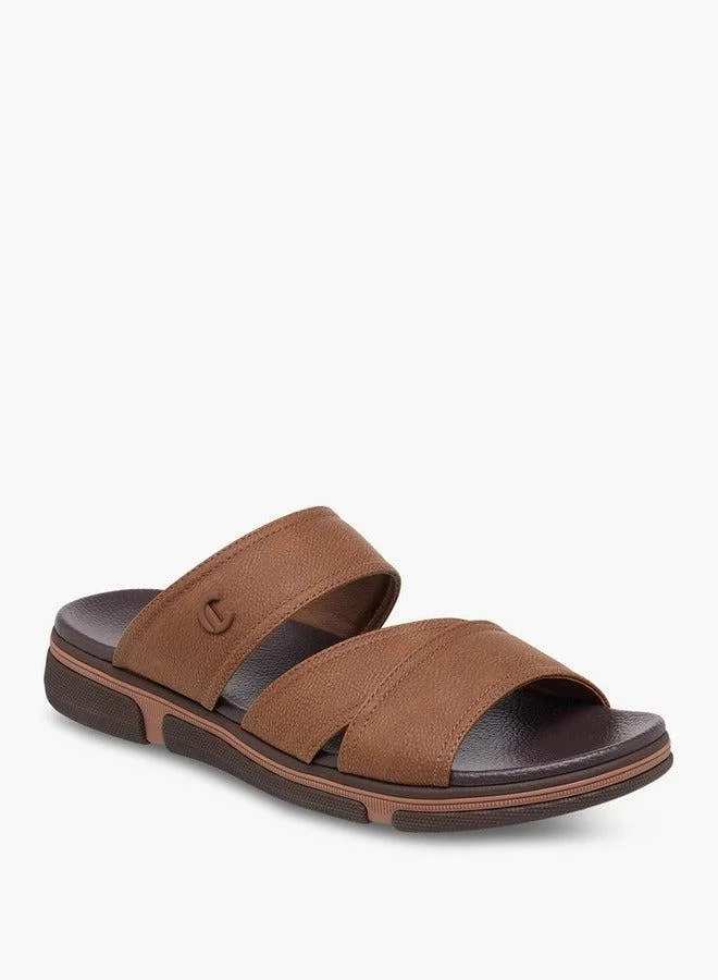 Men Textured Slip-On Comfort Sandals
