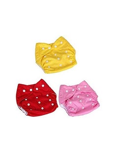 Chinmay Kids (Set Of 3) Kids Diapers Baby Cloth Diaper Reusable Nappies Washable Adjustable Size Nappy Langot Training Pants Without Inserts(Yellow Orange & Green Summer) (Assorted Colours)  - Image 1