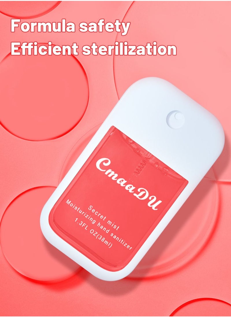 CmaaDu - Hand Sanitizer Spray Hydrating Portable Travel Friendly Effective Anti-Bacterial Quick-Drying Perfume Hand Sanitizer to Inhibit Bacteria and Protect Health 38ML - Image 1