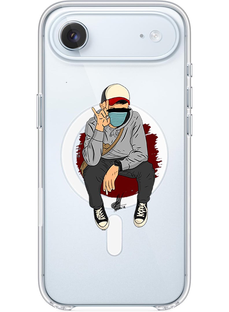 Theodor Magnetic Case for Apple iPhone 17 Air Compatible with MagSafe Wireless Charging, Shockproof Phone Bumper Cover - peace - Image 1