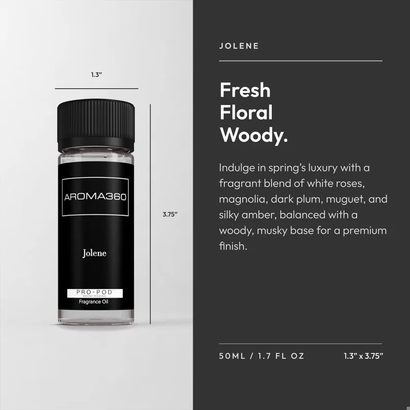 Aroma360  Jolene Pro-Pod Oil Blend - Hotel Inspired for Luxury Essential Oil Diffusers - Aromatherapy Scent Diffuser Oil - Dark Plum, Magnolia, and Amber  - 50 mL, 1.7 fl oz  | Best Price UAE
