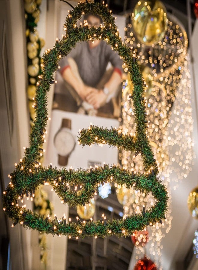جيشي إكليل أخضر لعيد الميلاد، زينة عيد الميلاد، نباتات صناعية خضراء بطول 50 قدمًا، إكليل صنوبر صناعي ناعم غير مضاء، ديكور داخلي وخارجي للعطلات، مناسب لشجرة عيد الميلاد، درابزين الدرج، الباب الأمامي، النافذة، رف المدفأة، وحفلات المنزل - Image 4
